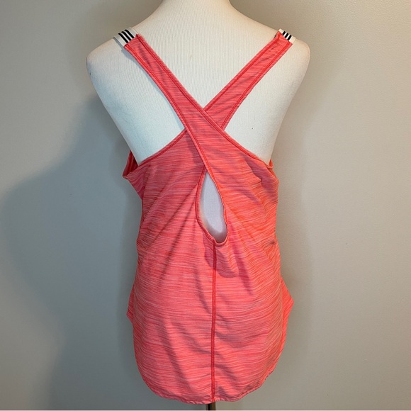 Adidas Women's Real Coral Crossback Tank Top Size L - Picture 2 of 3